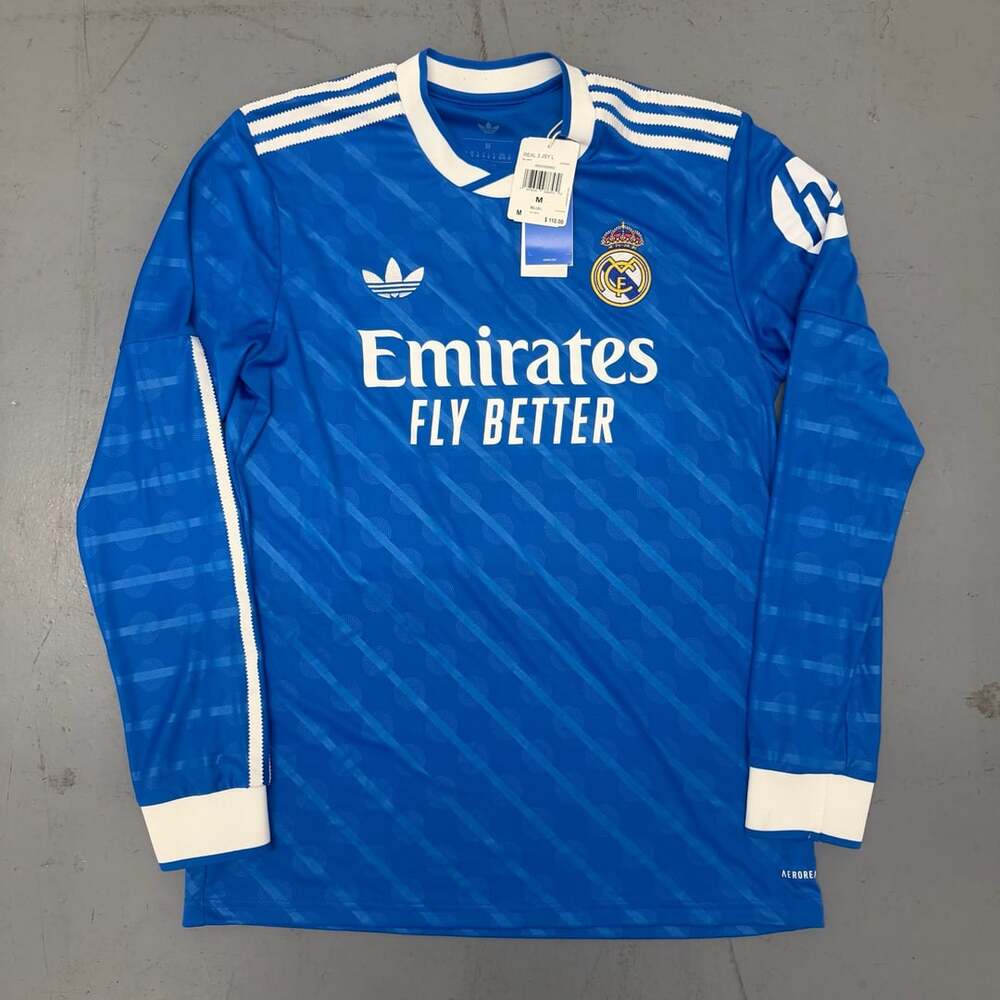 Real Madrid 25/26 Long Sleeve Third Jersey Brand New With Tags Mens Medium